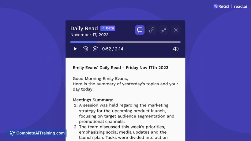 Daily Read - Podcast of Your Meetings