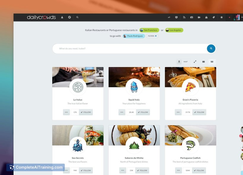 Dailycrowds, screenshot 1