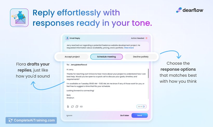 DearFlow, screenshot 2