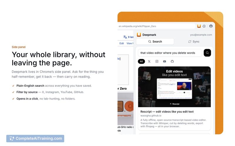 Deepmark, screenshot 2