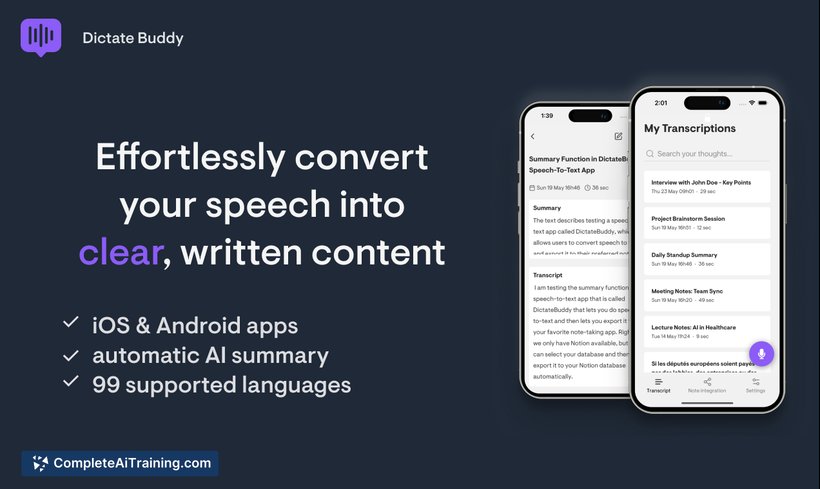 Dictate Buddy, screenshot 2