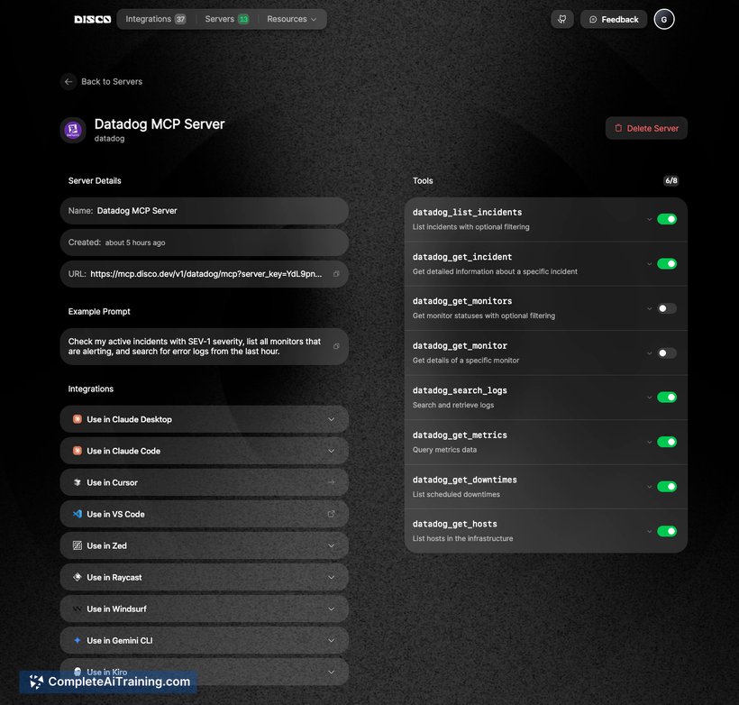 Disco.dev, screenshot 2