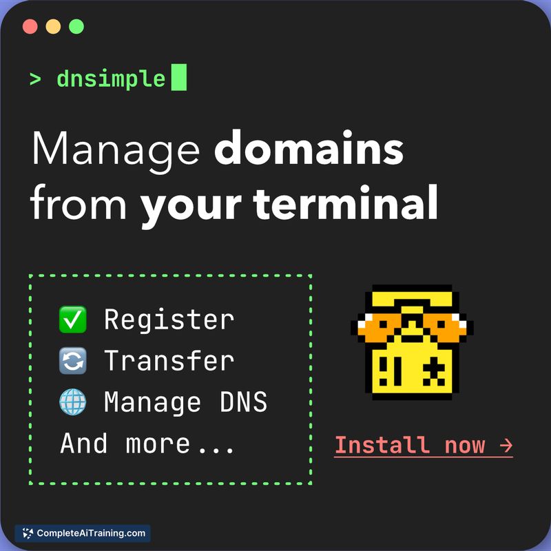 DNSimple CLI, screenshot 4