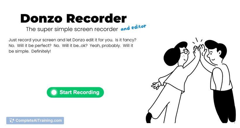 Donzo Recorder, screenshot 3