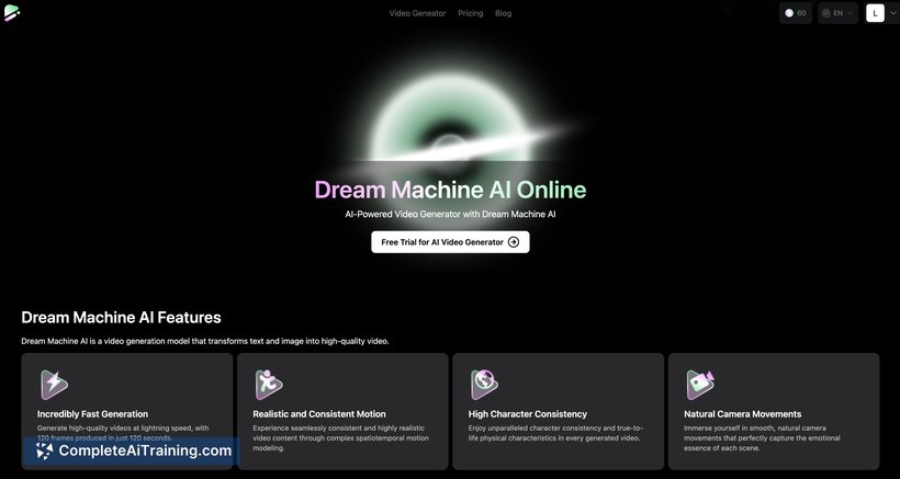 Dream Machine AI Online, screenshot 3