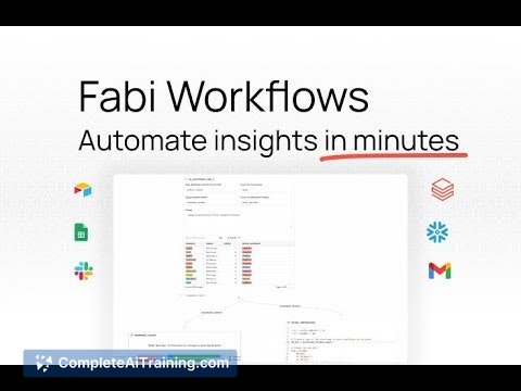Fabi.ai Workflows, screenshot 2