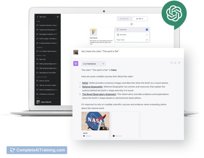 Factiverse plugin for ChatGPT