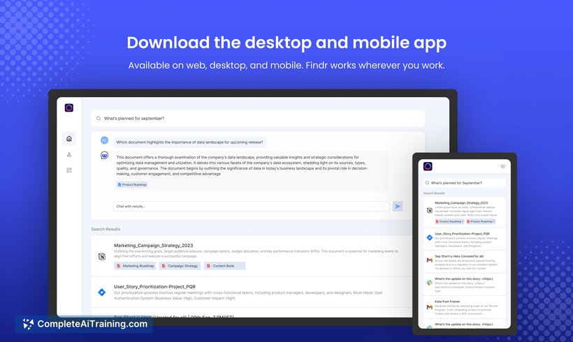 Findr 2.0, screenshot 2