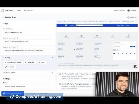 Flowtest.ai, screenshot 1