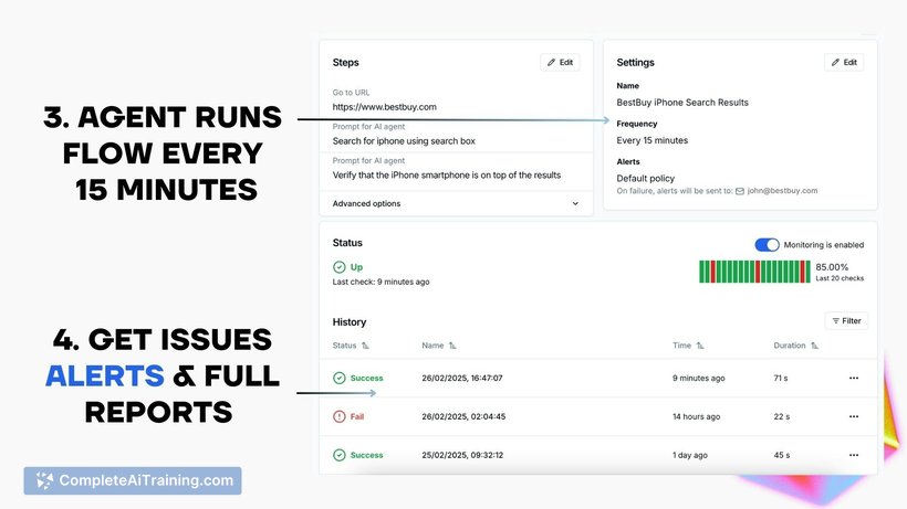 Flowtest.ai, screenshot 2
