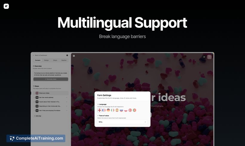 Formshare, screenshot 3