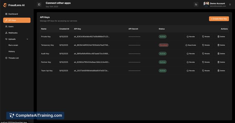 FraudLens AI, screenshot 2