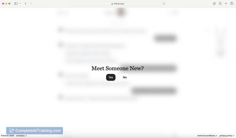 Friend.com, screenshot 2