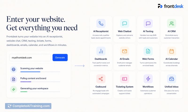 Frontdesk AI, screenshot 2