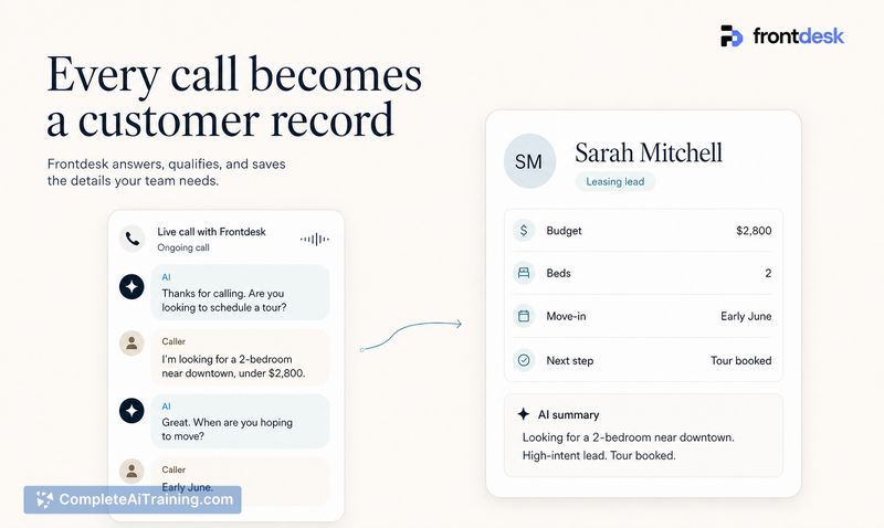 Frontdesk AI, screenshot 5