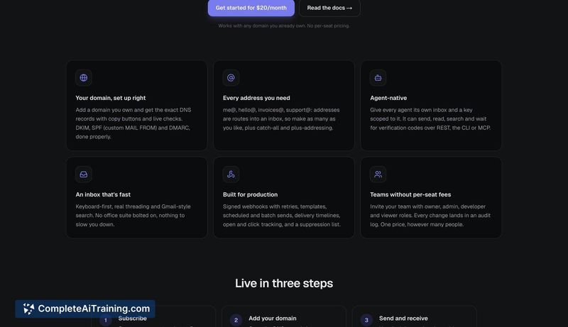 FutureMail, screenshot 2