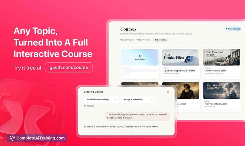 Gauth AI Course, screenshot 2