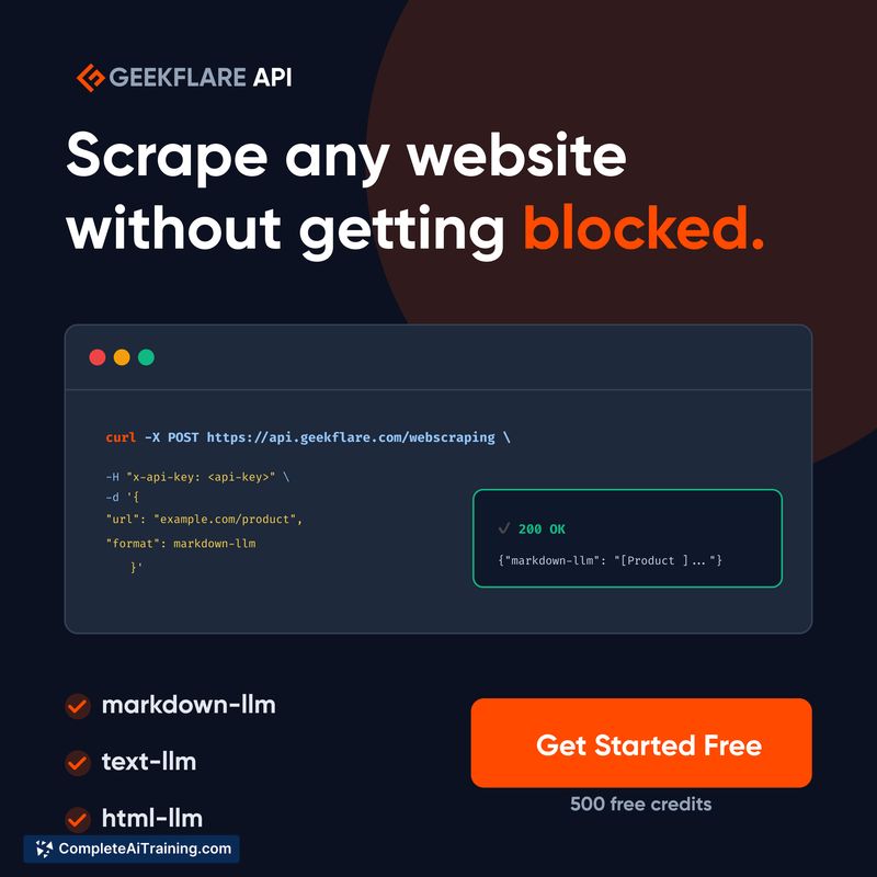 Geekflare Scraping API v2, screenshot 2