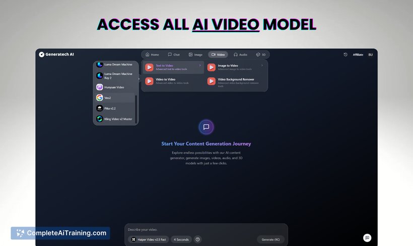 Generatech AI, screenshot 3