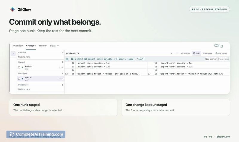 GitGlow, screenshot 3