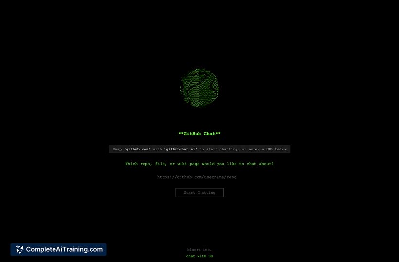 GitHub Chat, screenshot 3