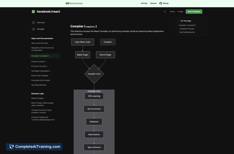 GitSummarize, screenshot 5