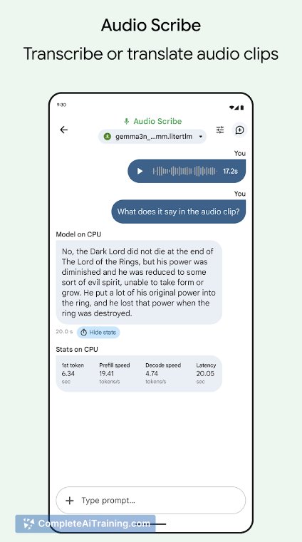 Google AI Edge Gallery