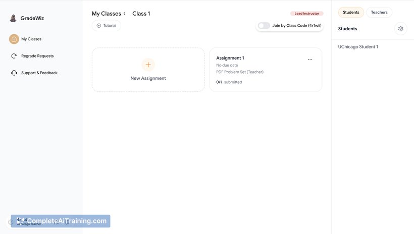 GradeWiz, screenshot 2