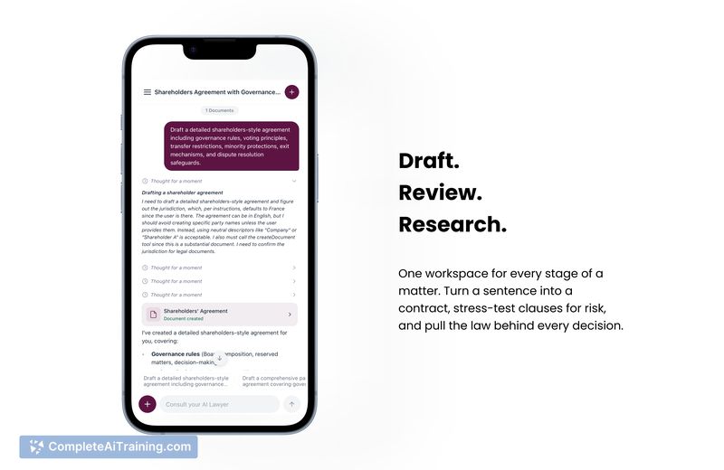 HAQQ Legal AI on Mobile, screenshot 2