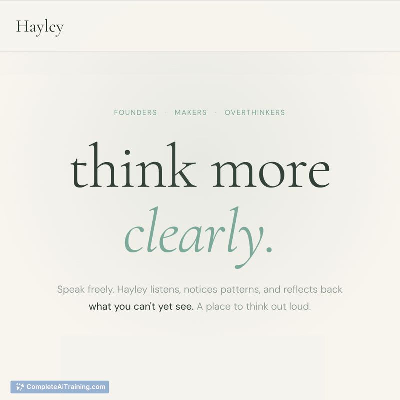 Hayley: Your Thinking Companion