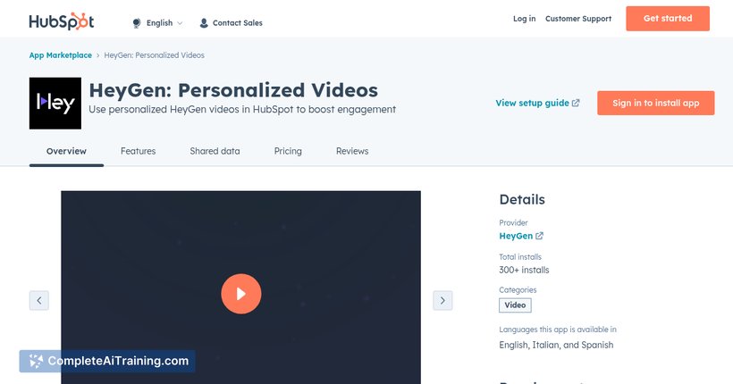 HeyGen x HubSpot Integration