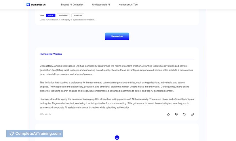Humanize AI