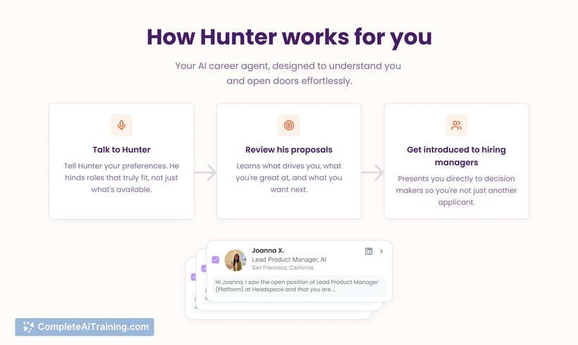 Hunter, your AI career agent