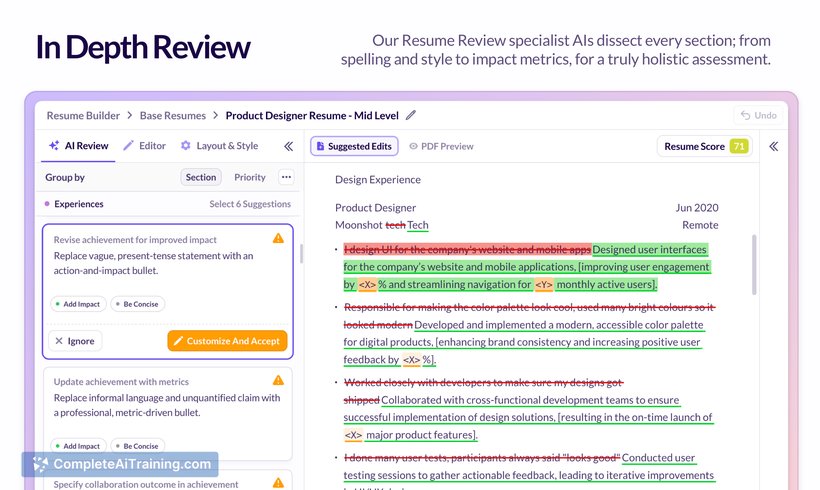 Huntr AI Resume Review & Tailor, screenshot 4