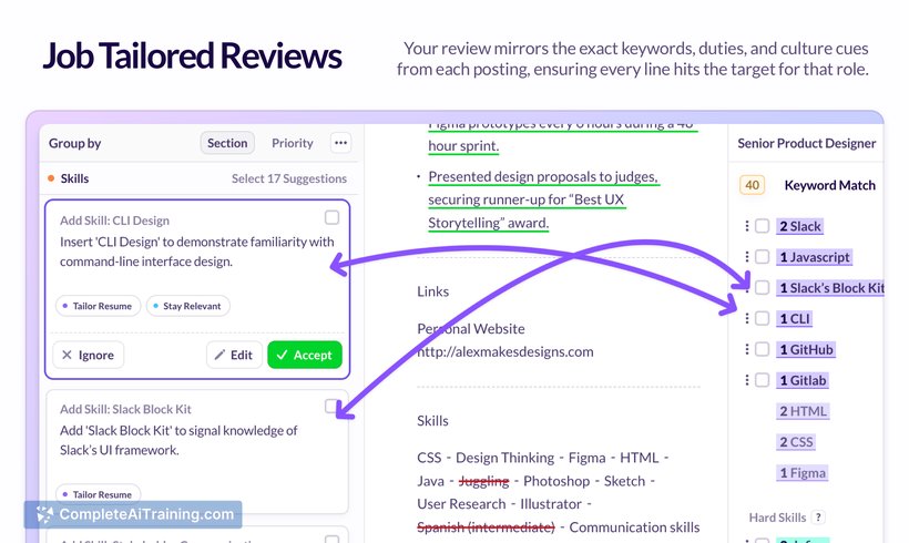 Huntr AI Resume Review & Tailor, screenshot 5