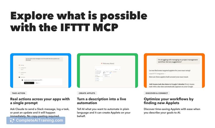 IFTTT MCP, screenshot 2