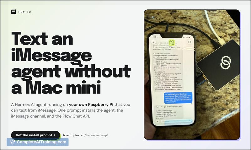 iMessage Hermes on a Raspberry Pi