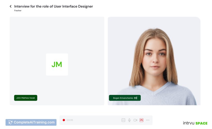 Intrvu Space, screenshot 3