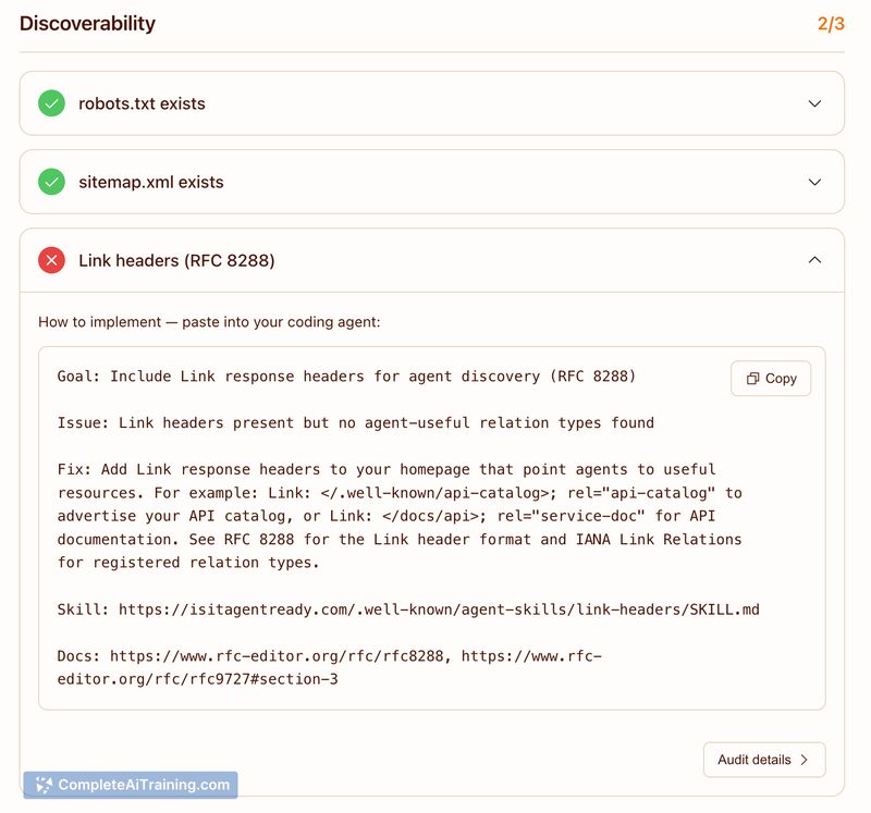 Is Your Site Agent-Ready? by Cloudflare, screenshot 3