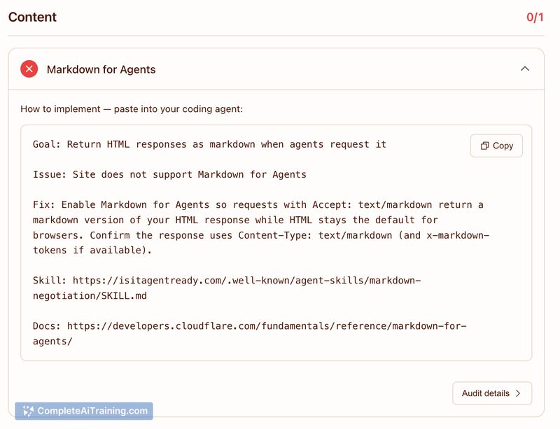 Is Your Site Agent-Ready? by Cloudflare, screenshot 6