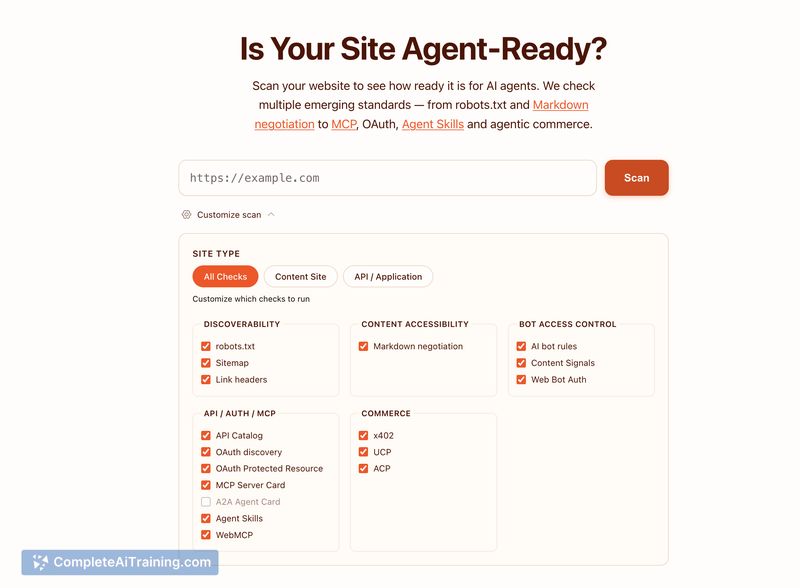Is Your Site Agent-Ready? by Cloudflare, screenshot 7