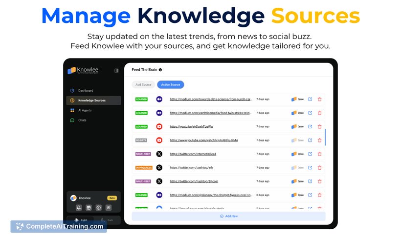 Knowlee AI, screenshot 3