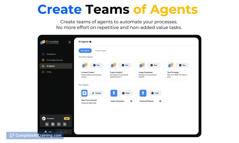 Knowlee AI, screenshot 4