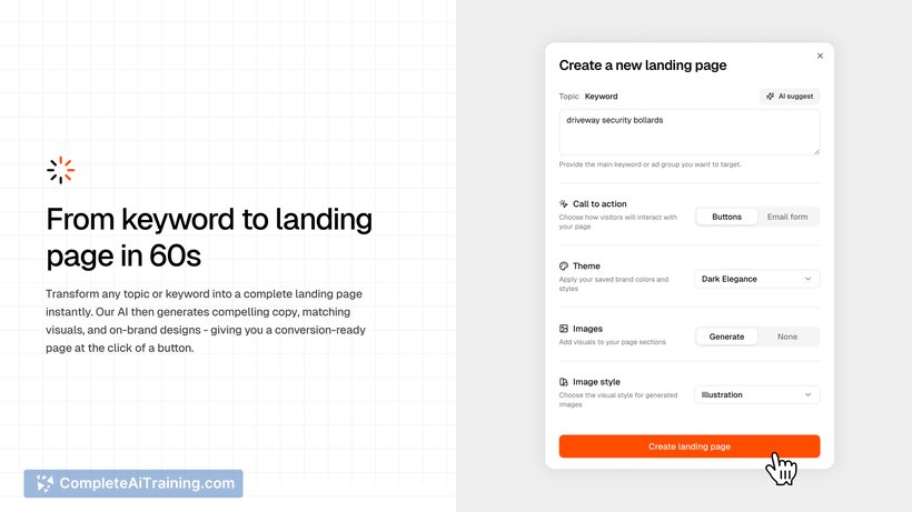 Landing, screenshot 2