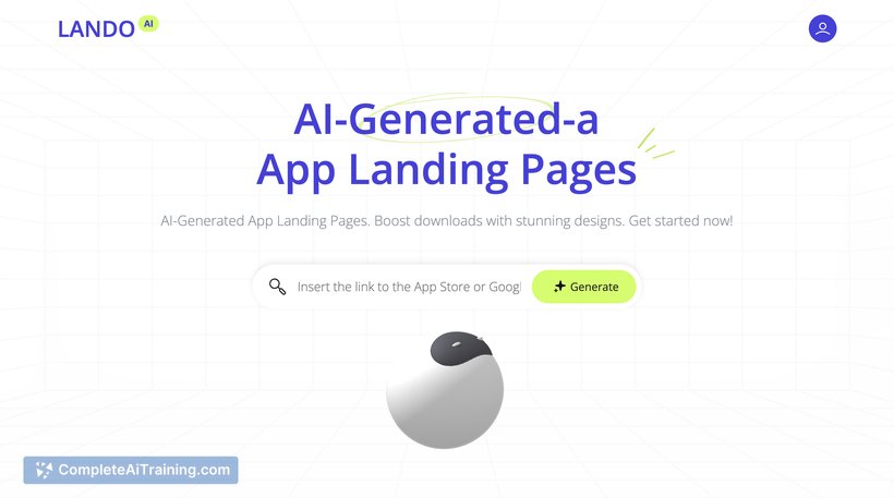 Lando AI, screenshot 2