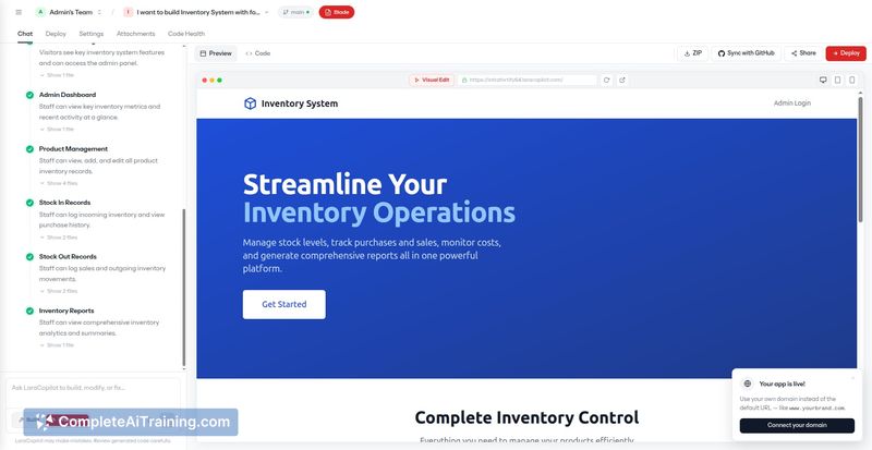 LaraCopilot, screenshot 3