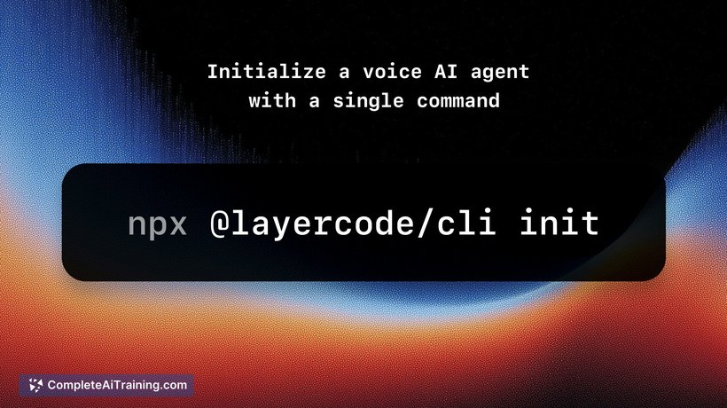 Layercode CLI, screenshot 3
