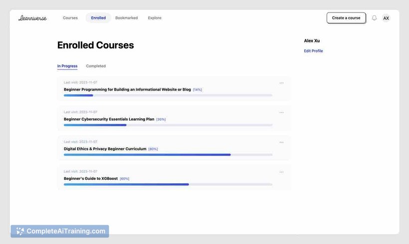 Learniverse, screenshot 2