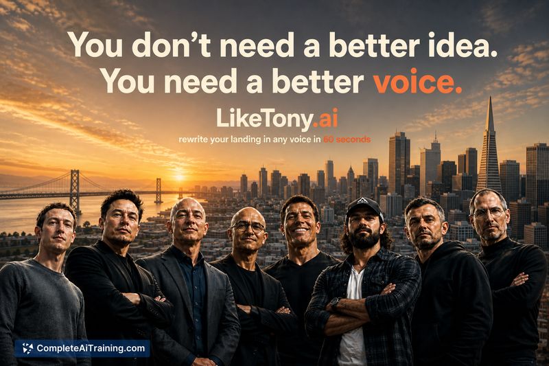 LikeTony.ai, screenshot 2