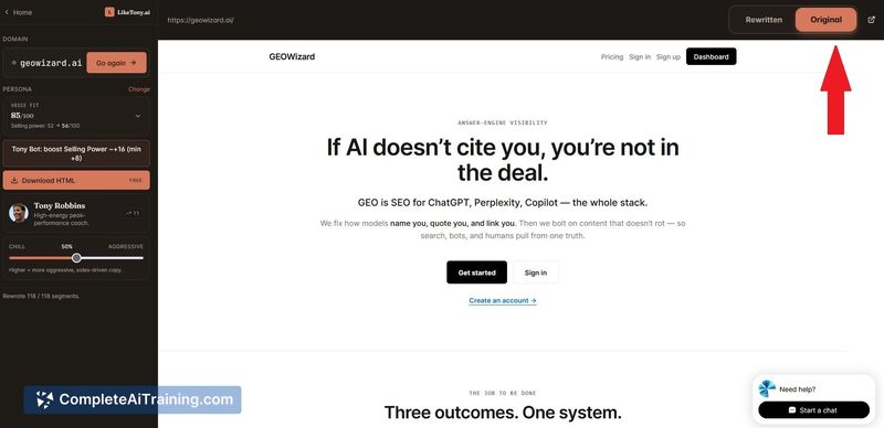 LikeTony.ai, screenshot 5